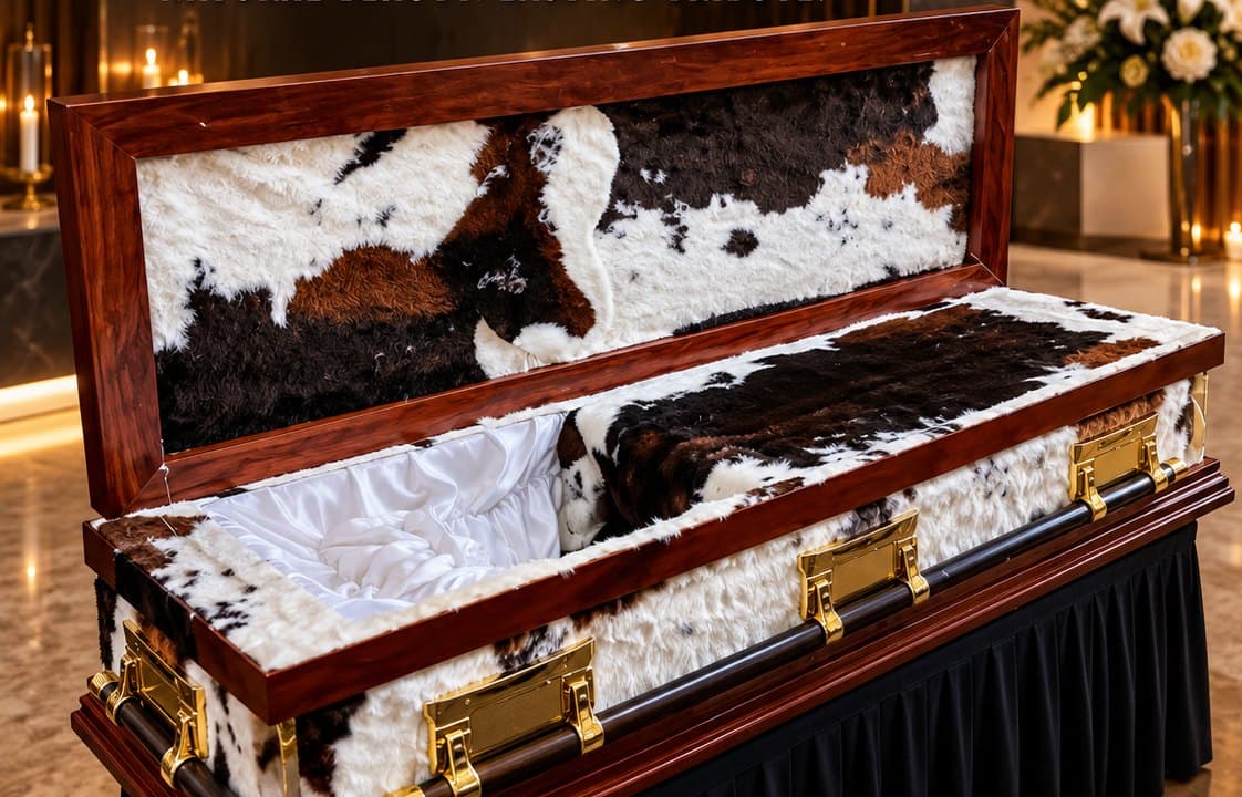 Animal Skin Casket from Diaspora Funeral Services