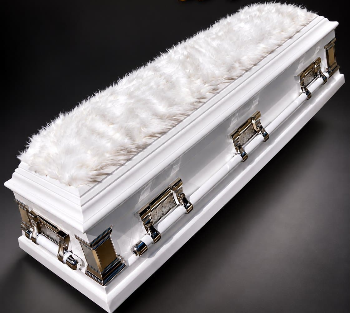 Fluffy Casket from Diaspora Funeral Services